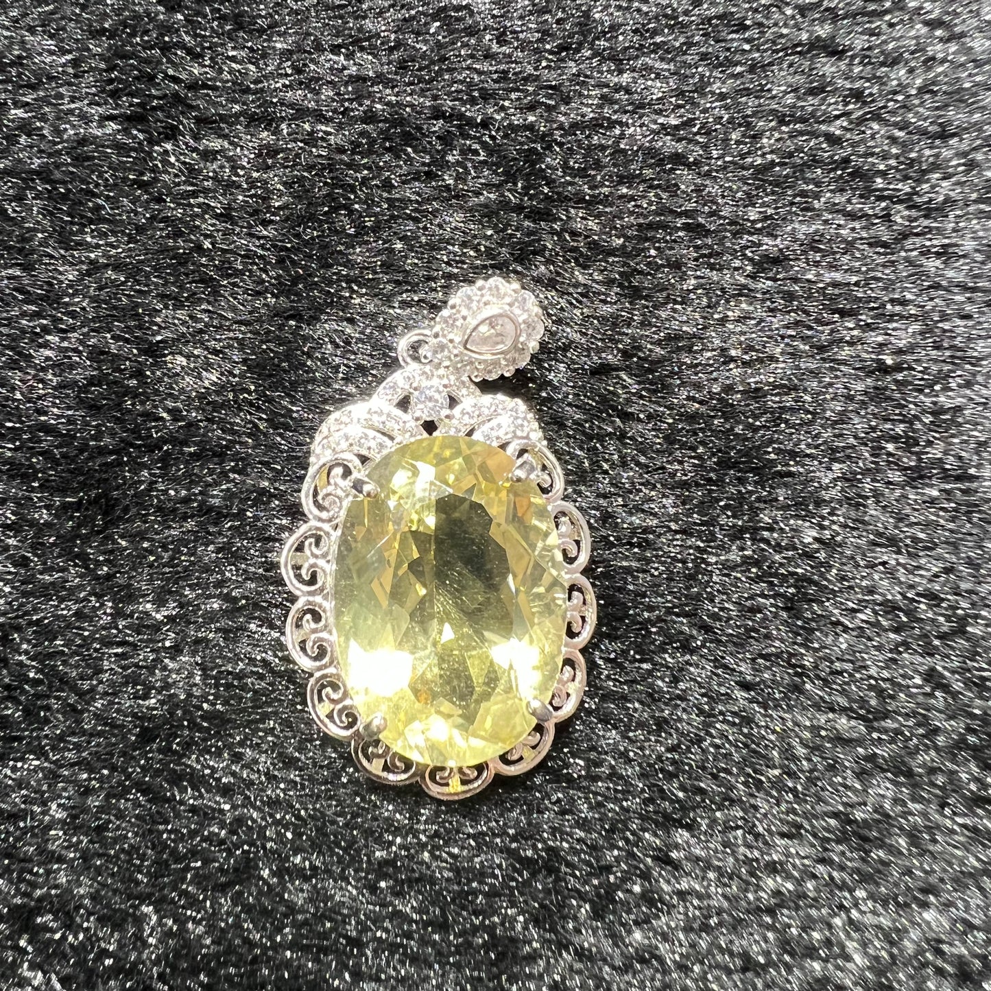 Citrine pendant silver 925