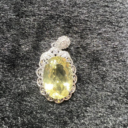 Citrine pendant silver 925