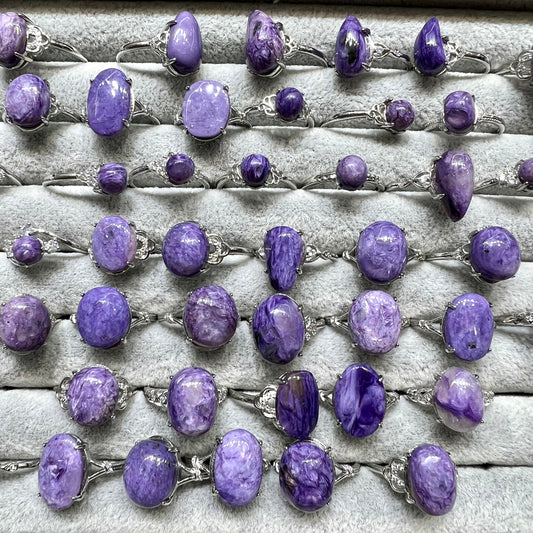 Charoite ring copped