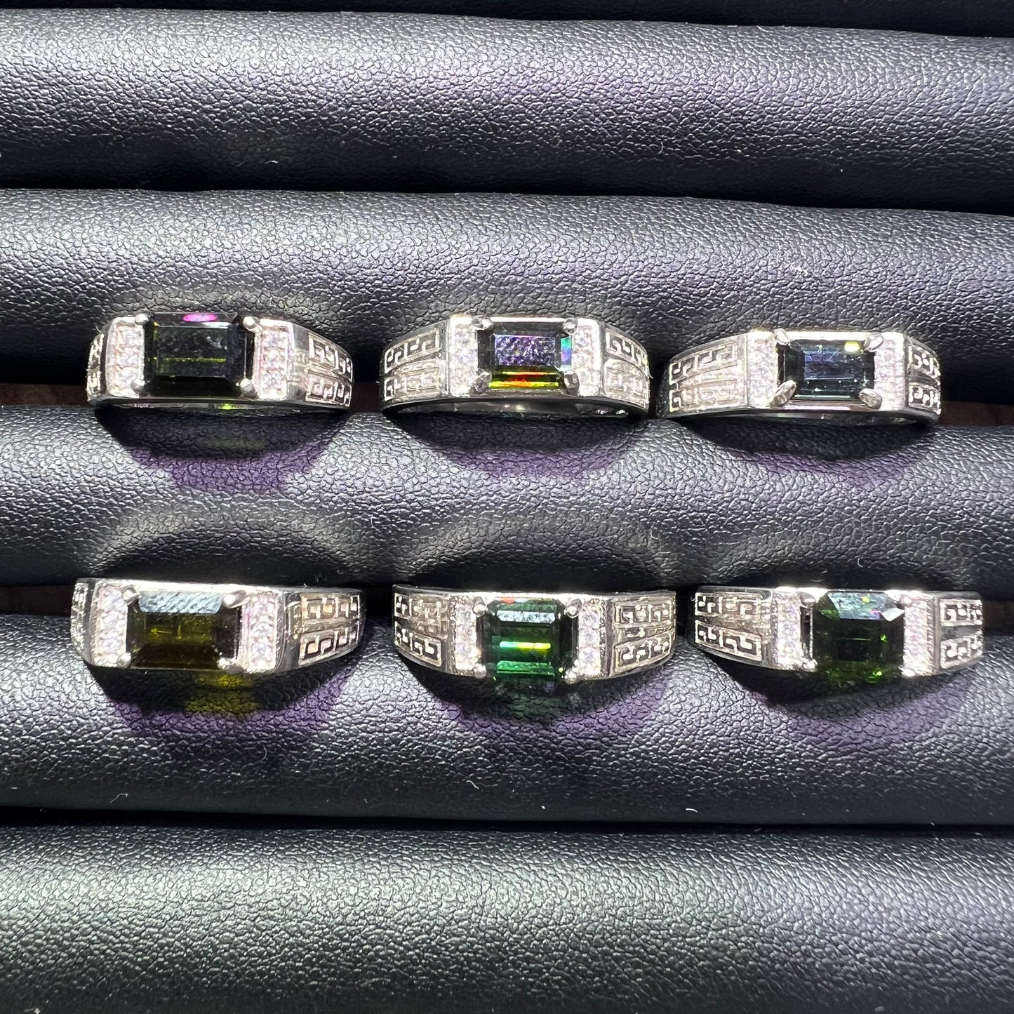 Green tourmaline ring