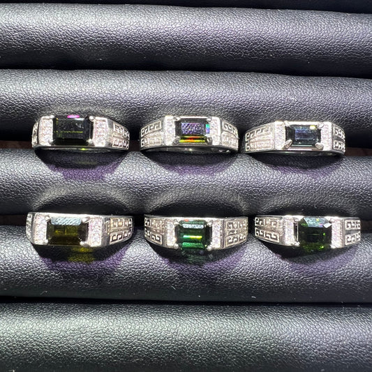 Green tourmaline ring