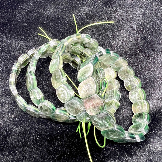 Green mica bangle bracelet