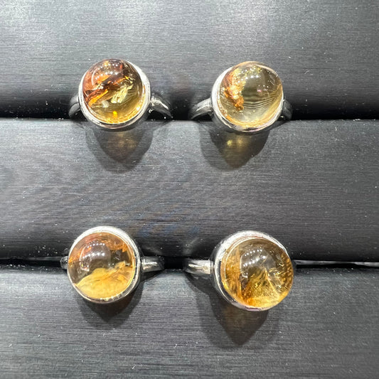 Citrine ring copper