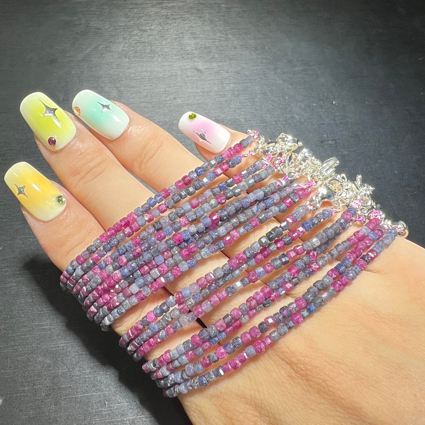 Ruby & sapphire bracelet