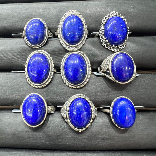 Lapis ring silver