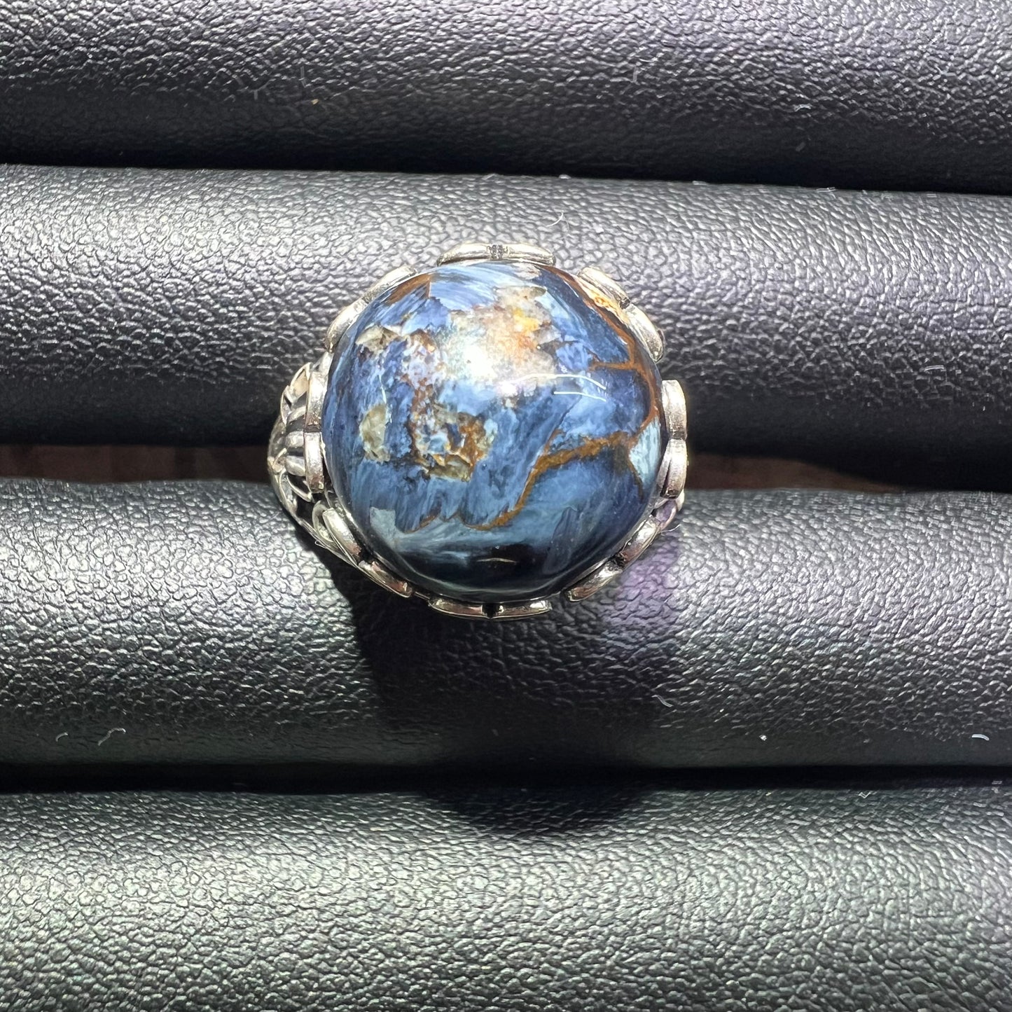 Petersite silver ring