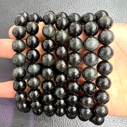 Rainbow obsidian bracelet