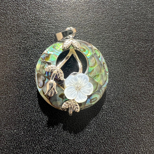 abalone shell pendant