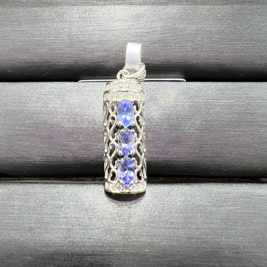 Tanzanite silver Pendant