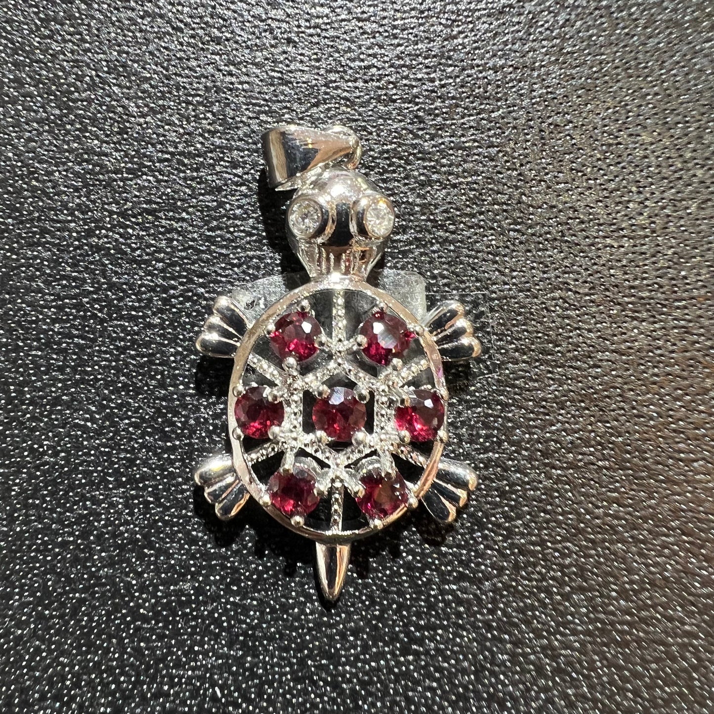 Peridot turtle pendant