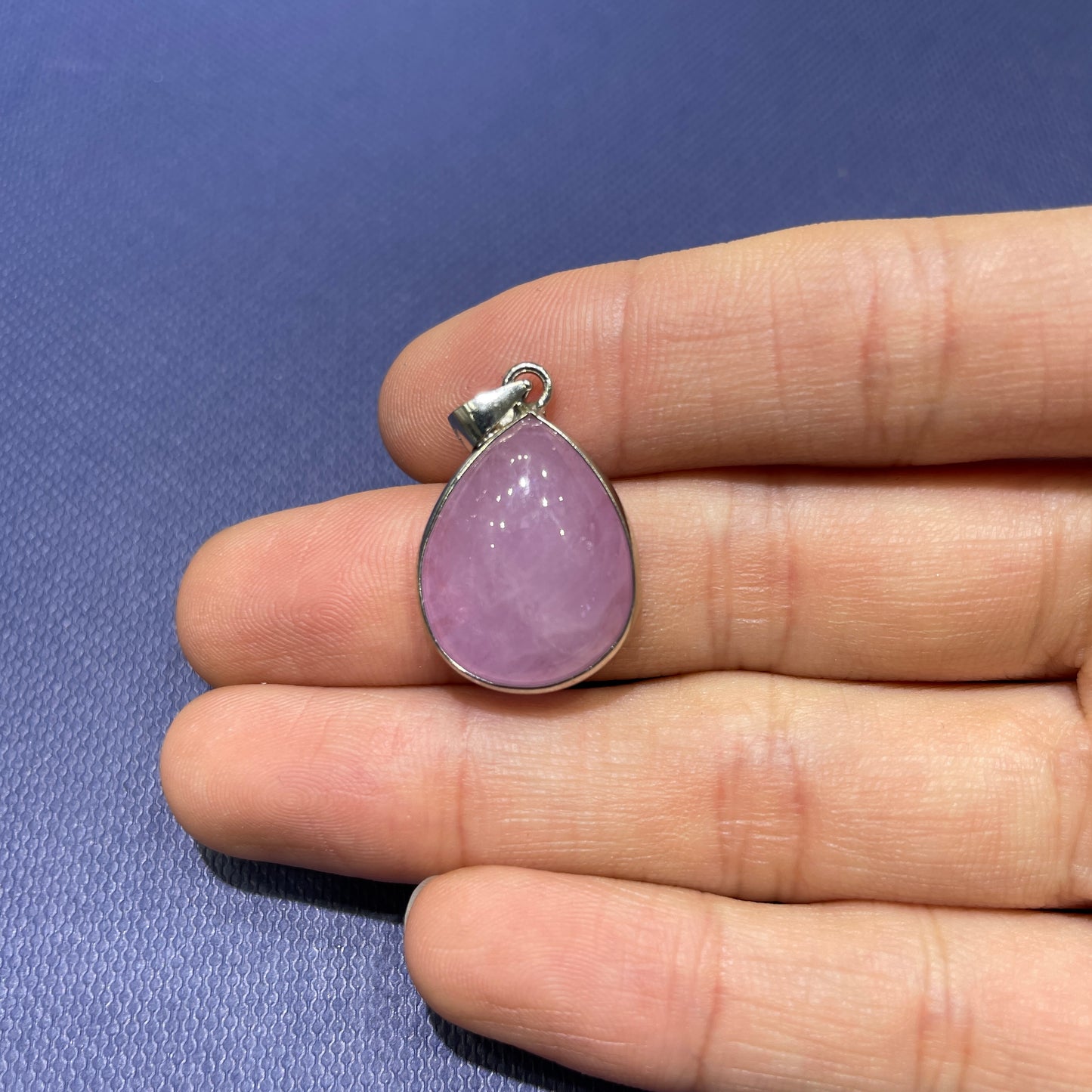 Kunzite pendant silver 925
