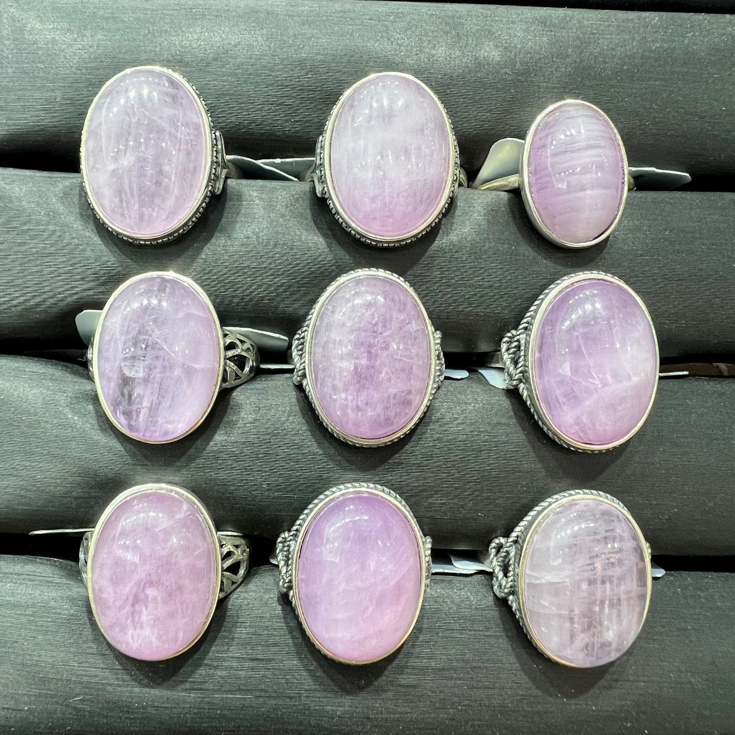 Kunzite ring silver