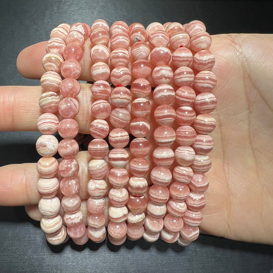 Rhodochrosite bracelet