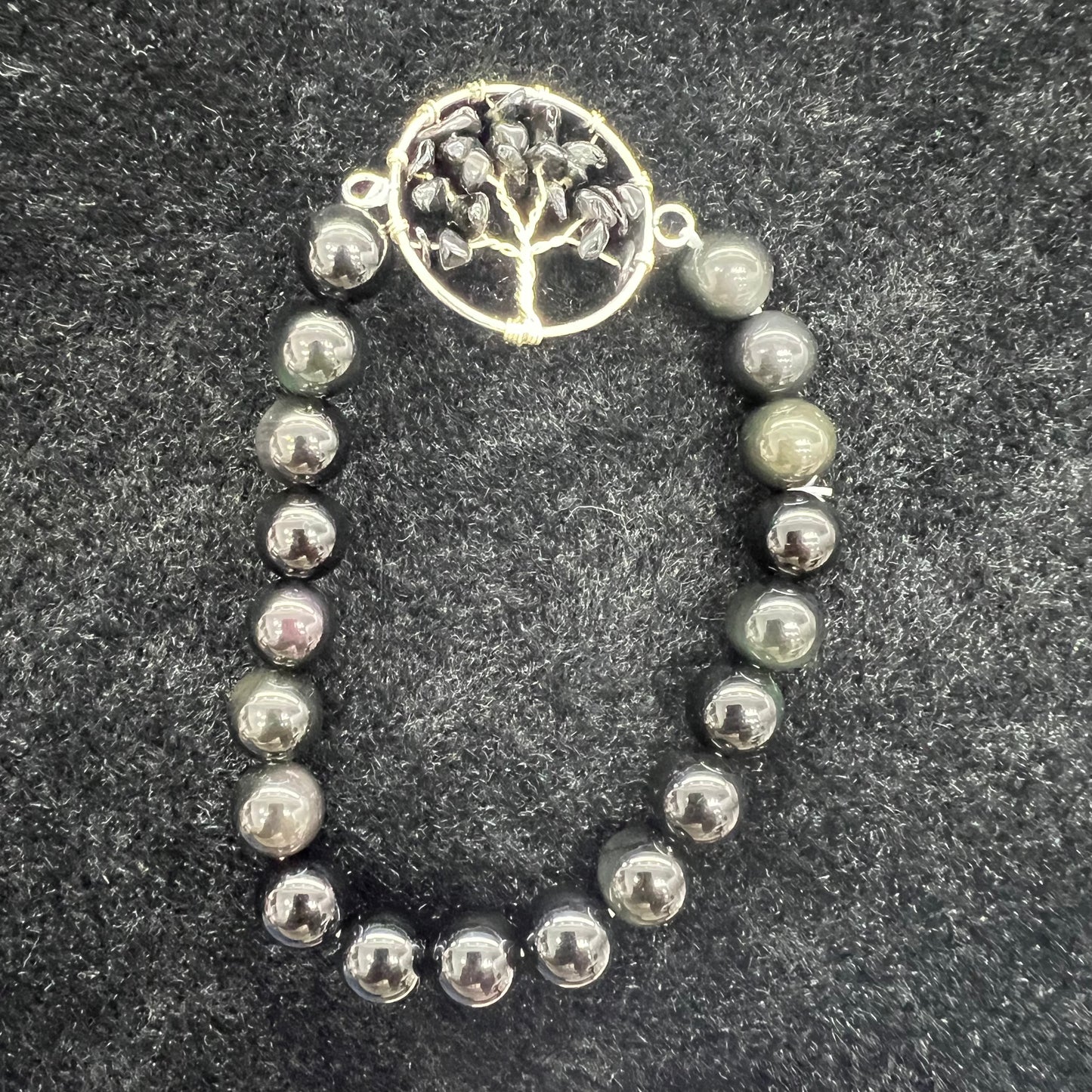 Amethyst lift tree bracelet