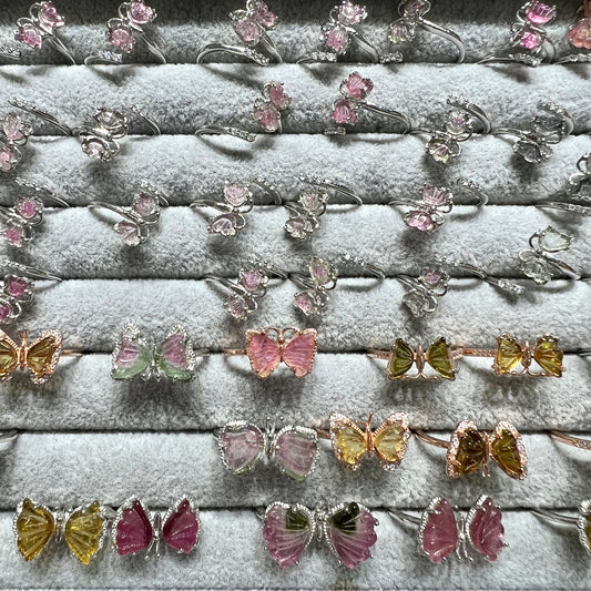 Tourmaline ring silver