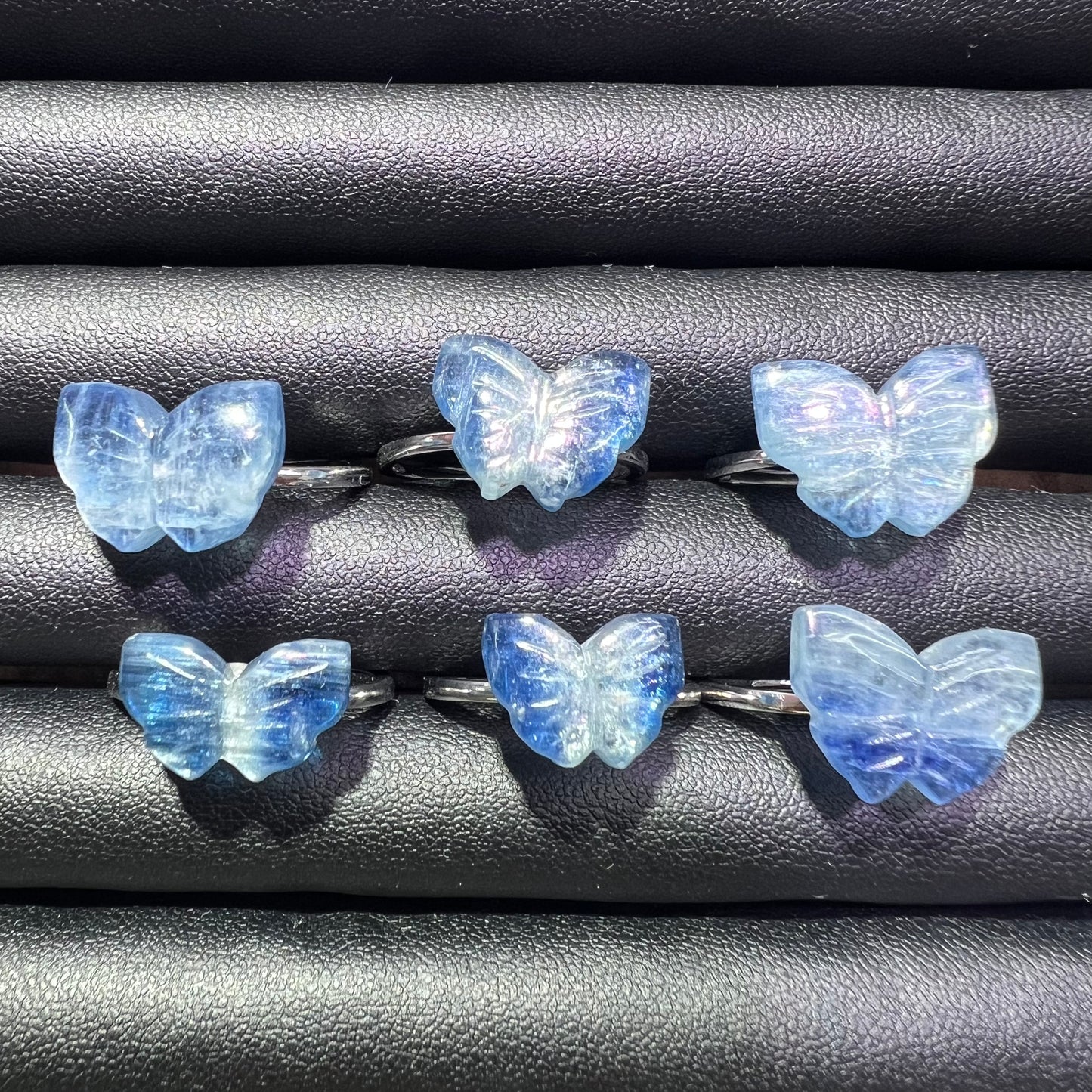 Kayanite silver ring