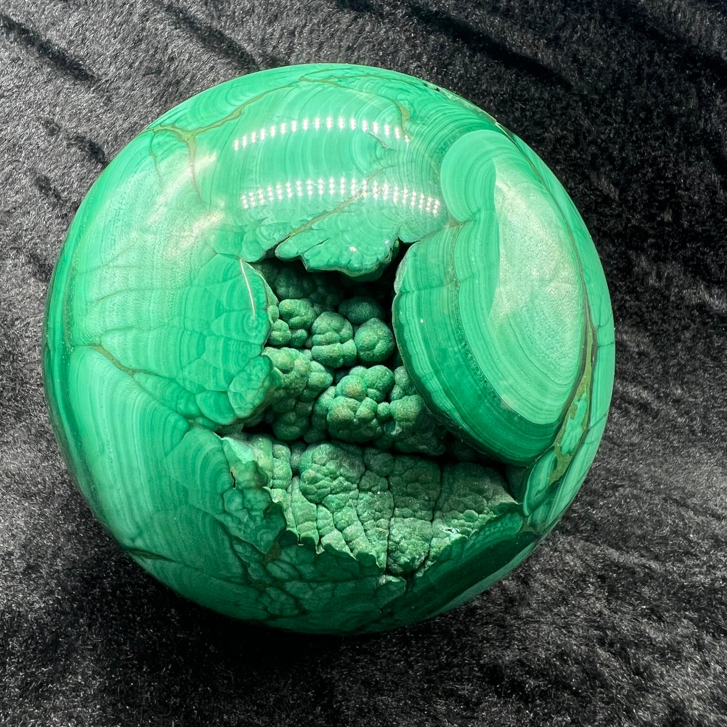 Malachite sphere