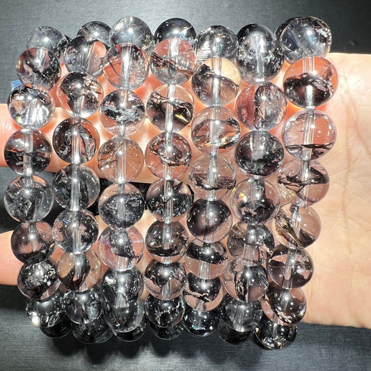 Black fire quartz bracelet