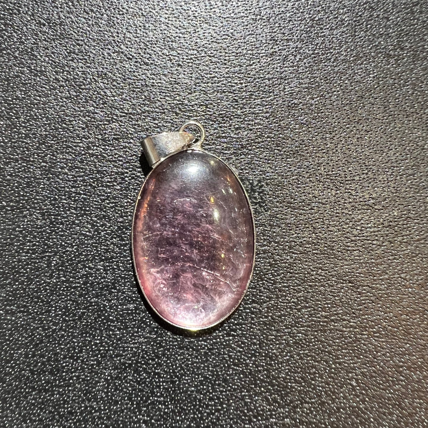Purple mica pendant