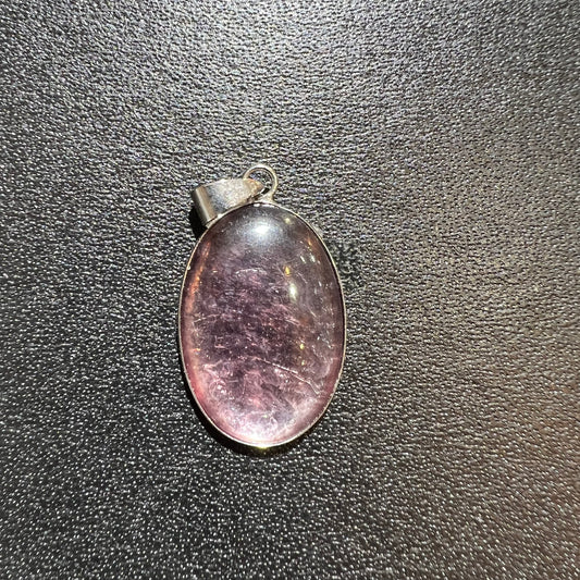 Purple mica pendant