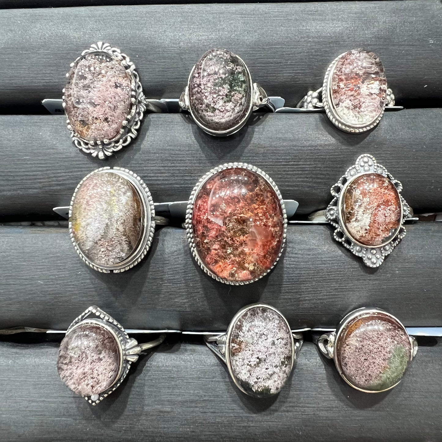 Garden quartz ring silver