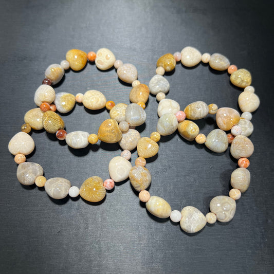 Coral jasper bracelet