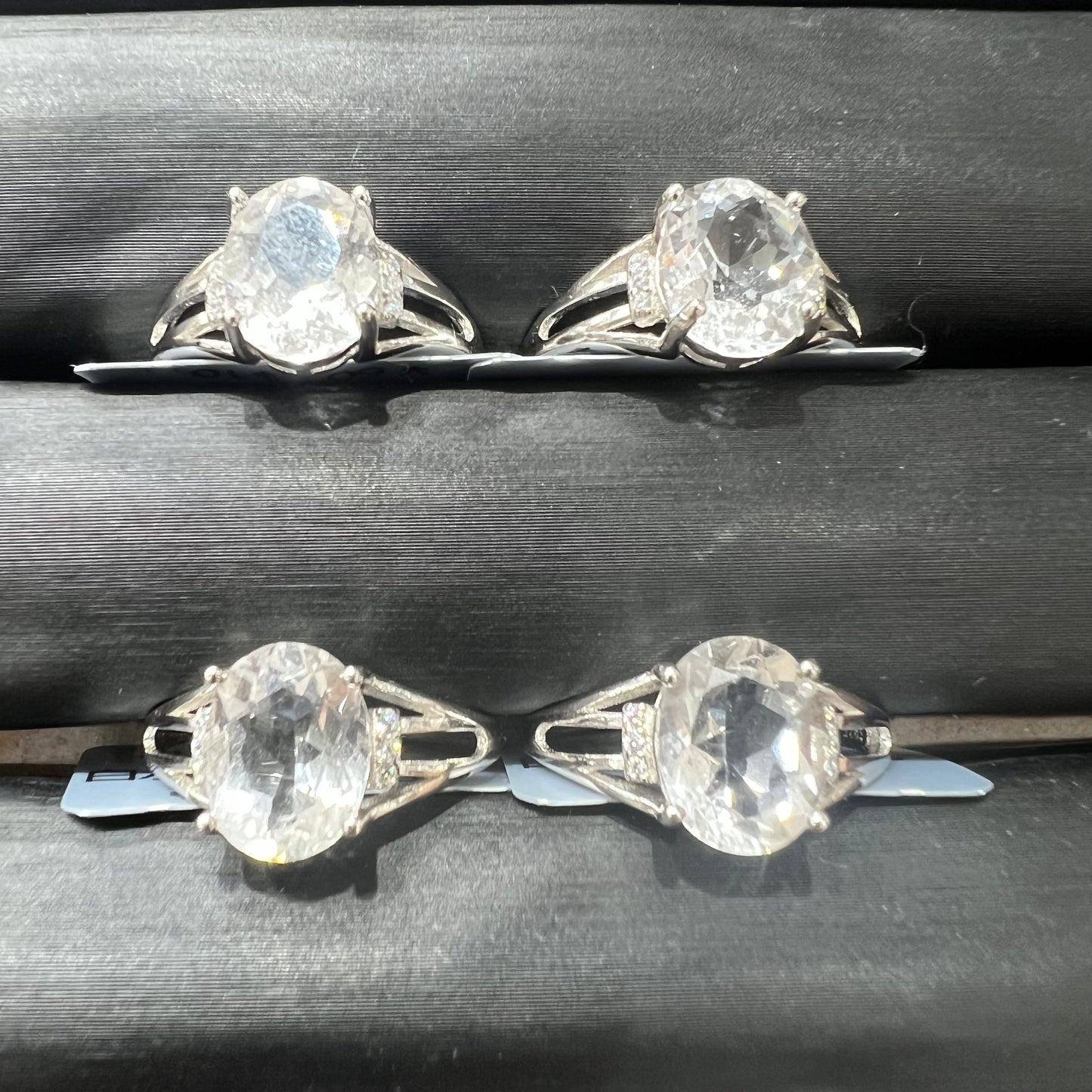 Clear quartz ring silver 925