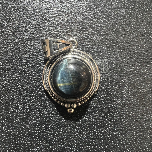 Blue tiger eye pendant