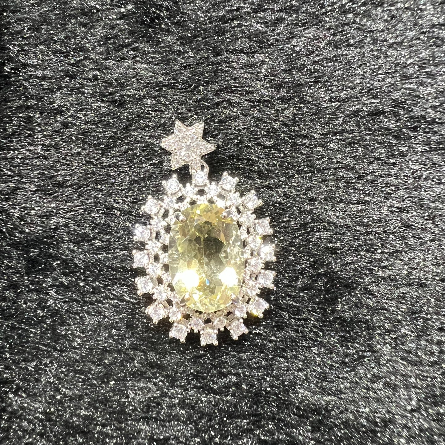 Citrine pendant silver 925