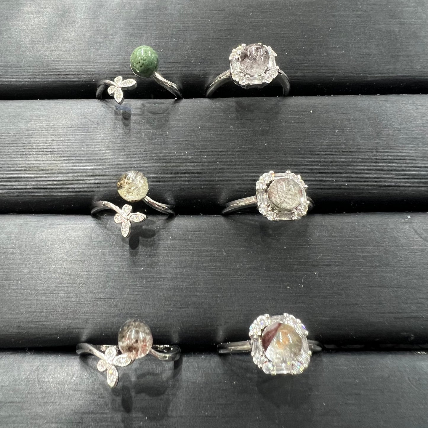 Garden quartz ring copper