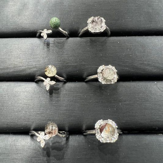 Garden quartz ring copper