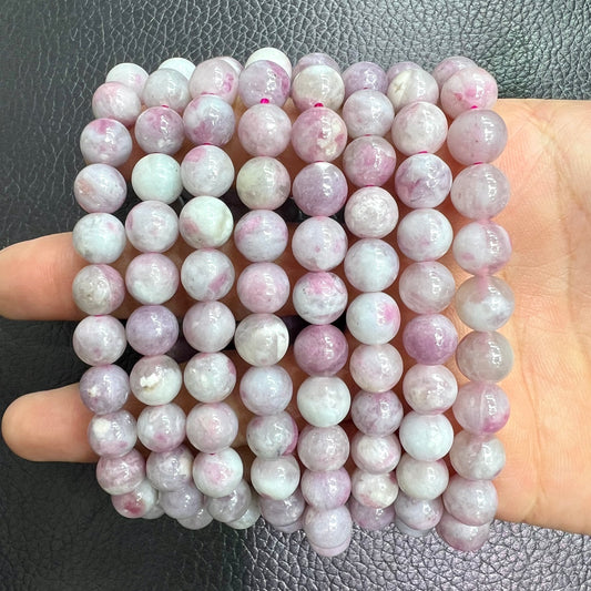 Pink tourmaline bracelet