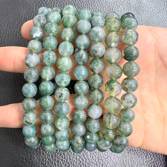Moss agate bracelet