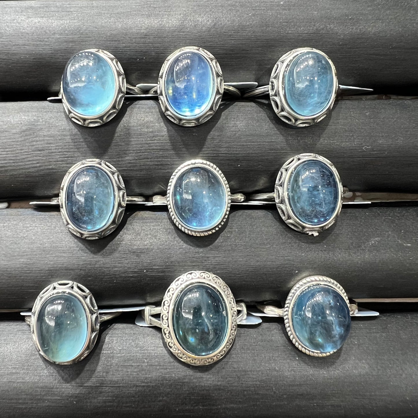 Aquamarine ring silver 925