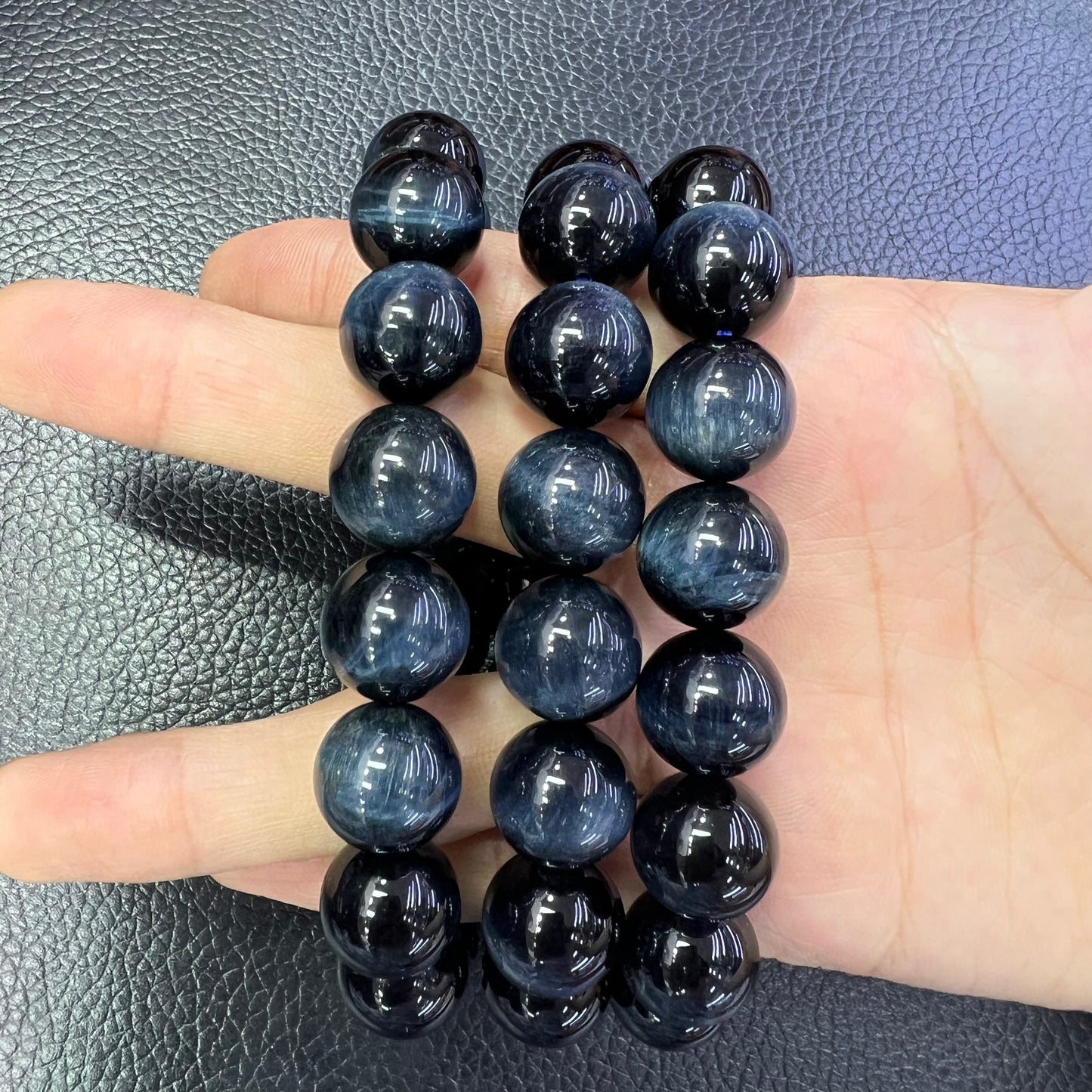 Blue tiger eye bracelet