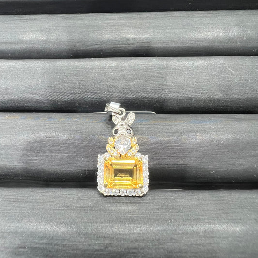 Citrine pendant silver 925