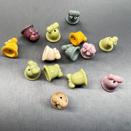 Alashan agate bell bead