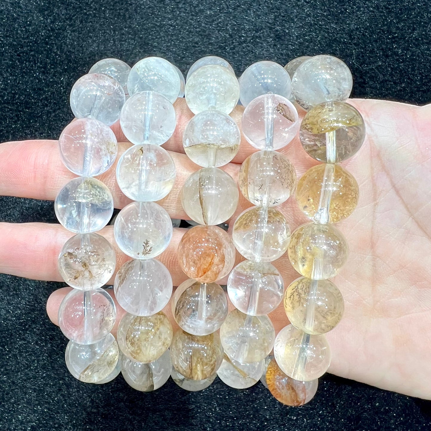 Dentritic quartz bracelet