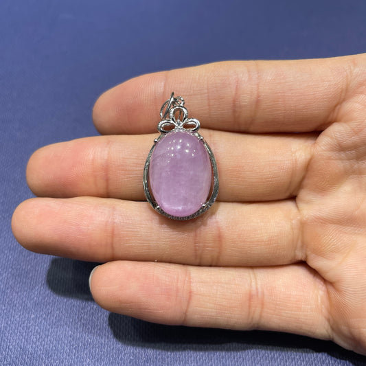 Kunzite pendant silver 925