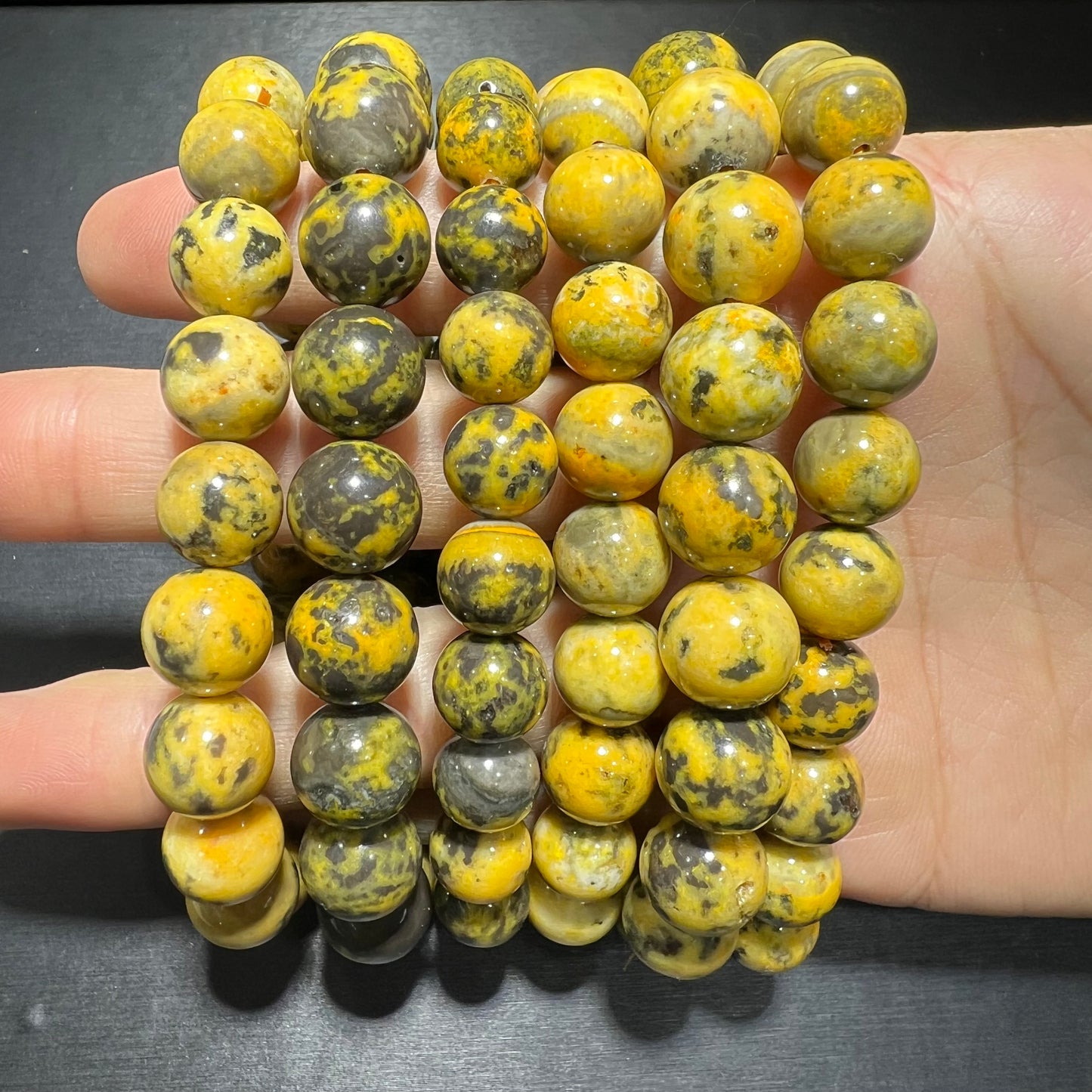 Bumblebee jasper bracelet