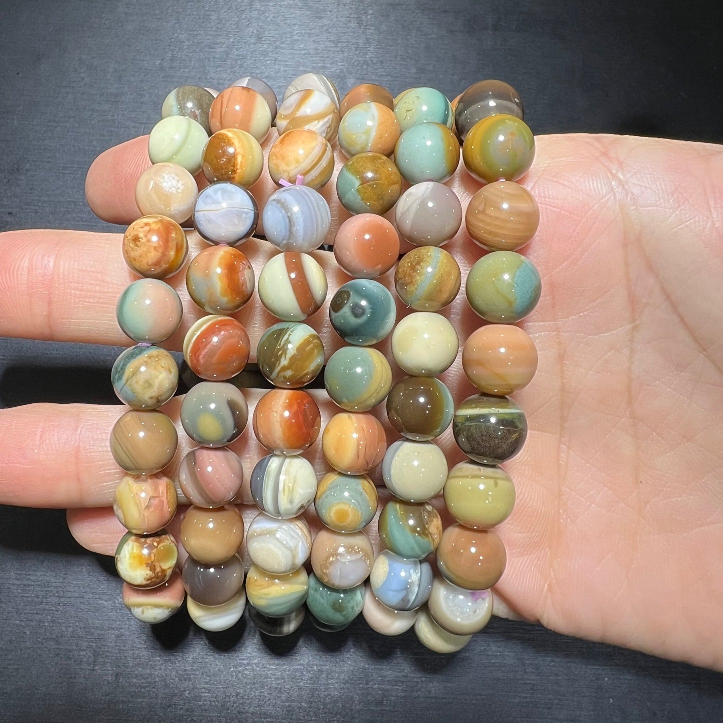Alashan agate bracelet