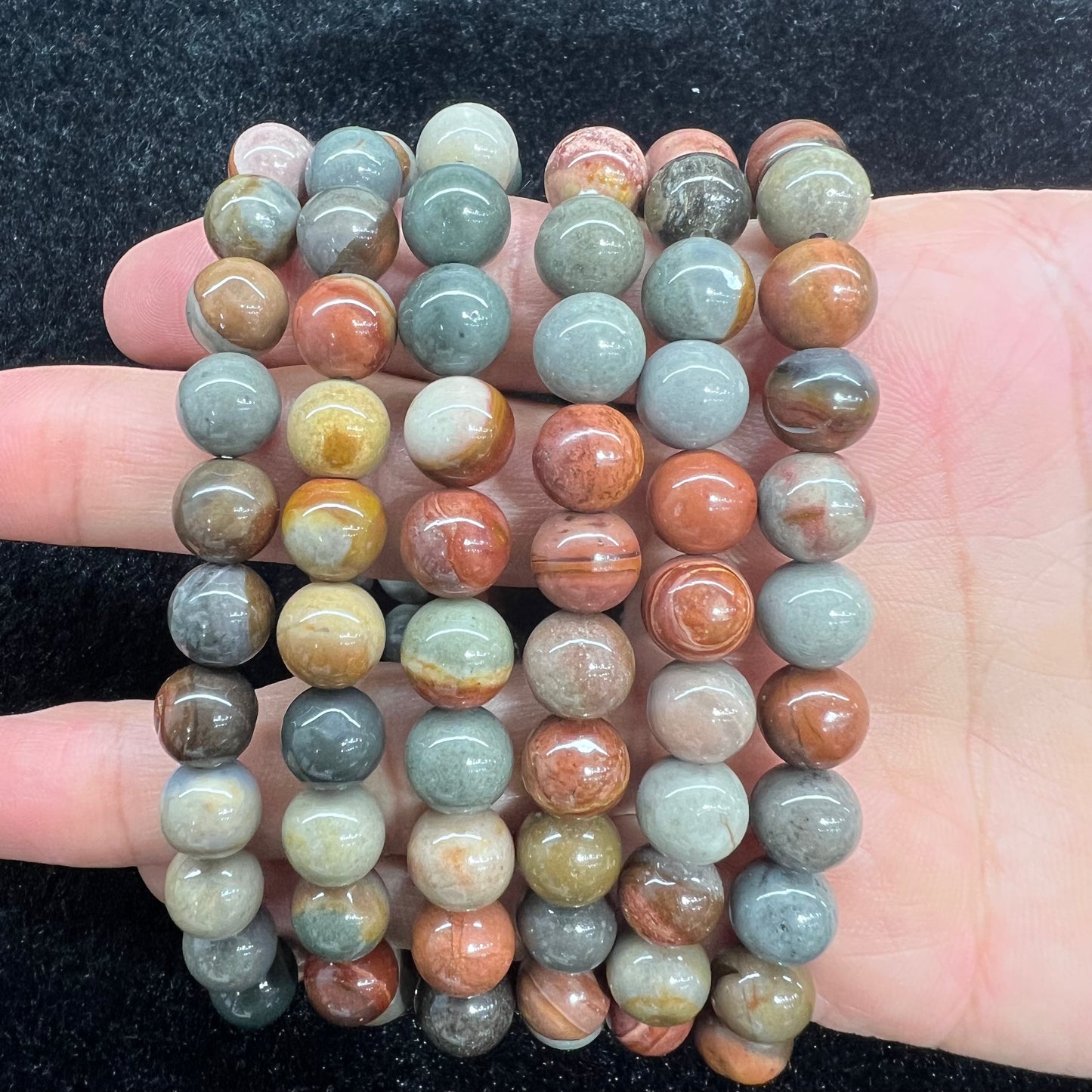 Polychrom jasper bracelet