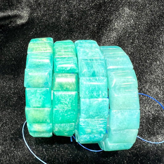Amazonite bangle bracelet