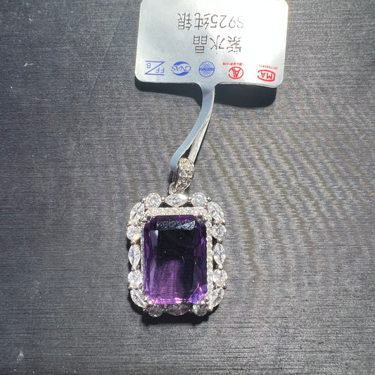 Amethyst pendant silver 925
