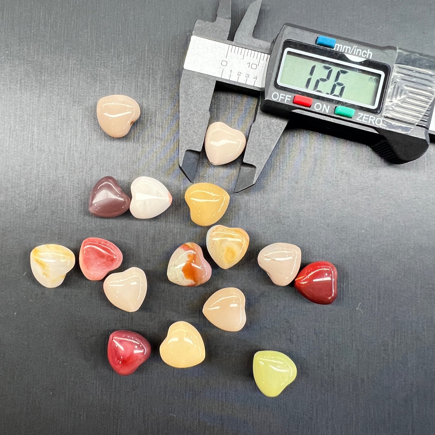 Alashan agate heart bead