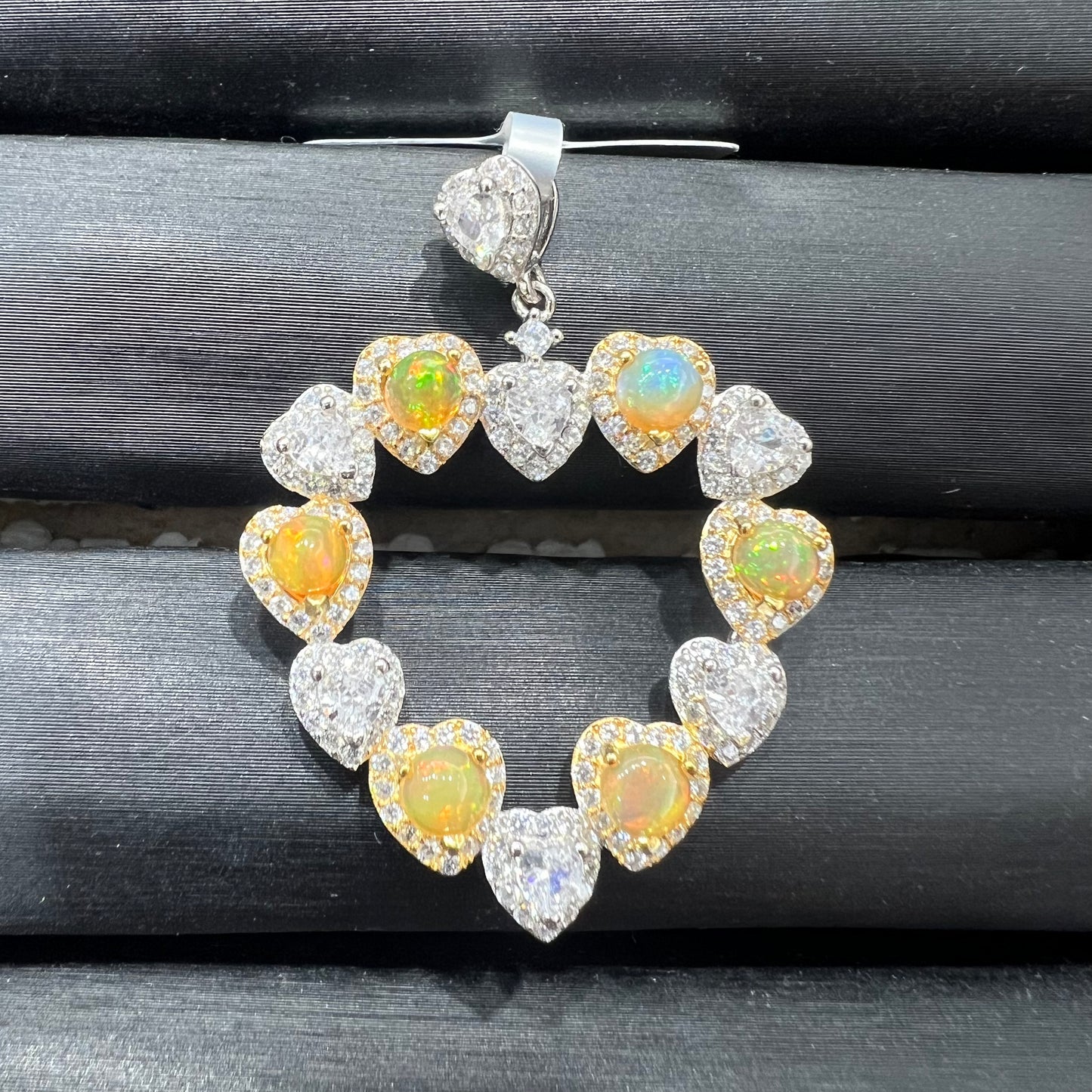 Opal pendant silver 925
