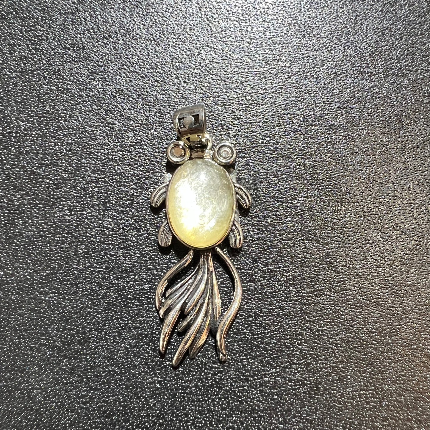 Golden mica pendant