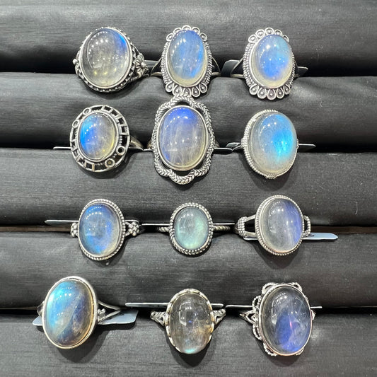 Labradorite ring silver