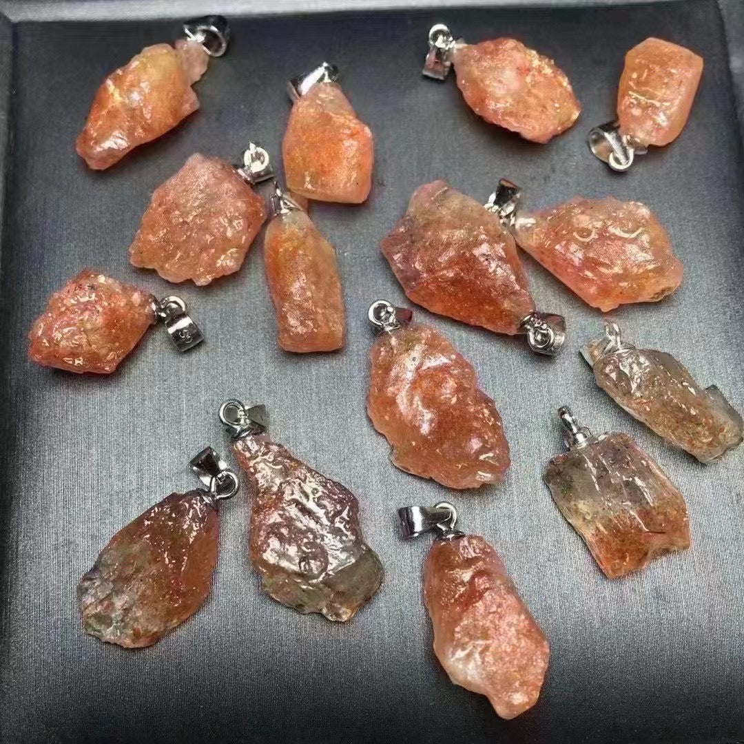 Sun stone pendant silver 925