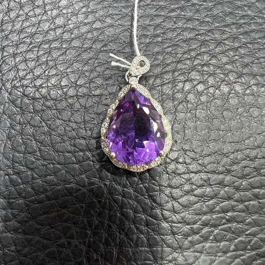 Amethyst pendant silver 925